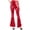Red#62, variant on YOIAVIAOY Women Metallic Flare Pants Kids Yoga Disco Dance Bell Bottoms Lightweight Trendy Print Pant Red M