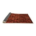 thumbnail image 2 of Ahgly Company Indoor Round Abstract Orange Modern Area Rugs, 7' Round, 2 of 4