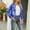 Blue, variant on Women's Autumn Winter Sequin Long Sleeve Cardigan Baseball Jacket Long Sleeve Shirt Women Juniors Jacket Women's Shirts Long Sleeve Women's Turtleneck Hoodie Jacket Long Sleeve Casual Style Ladies