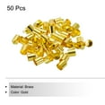 thumbnail image 3 of 50Pcs Cord End Caps, 8.6mm End Cap Barrel Beads Kumihimo End Caps Brass for Jewelry Making 13mm Length Gold, 3 of 6