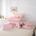 thumbnail image 6 of Homewish Kawaii Butterfly 7-Piece Bedding Comforter Set,Country Botanical King Bedding Sets,Girls Pink Bed Sheets For Men Women,Super Cozy Room Decor Reversible, 6 of 8