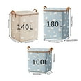 thumbnail image 3 of PENGXIANG Clothes Storage Bag  Portable Non Woven Clothing Quilt Storage Bag Clothes Storage Box Folding Wardrobe Storage Container With Durable Handle  Wardrobe Storage Box, 3 of 6