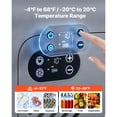 thumbnail image 3 of KFFKFF 12 Volt Refrigerator, 19 QT/ 18L Car Fridge, Portable Electric Freezer Compressor with Handle, 12V/24V DC 100-240V AC, -4℉ to 68℉/ -20℃ to 20℃, 3 of 9
