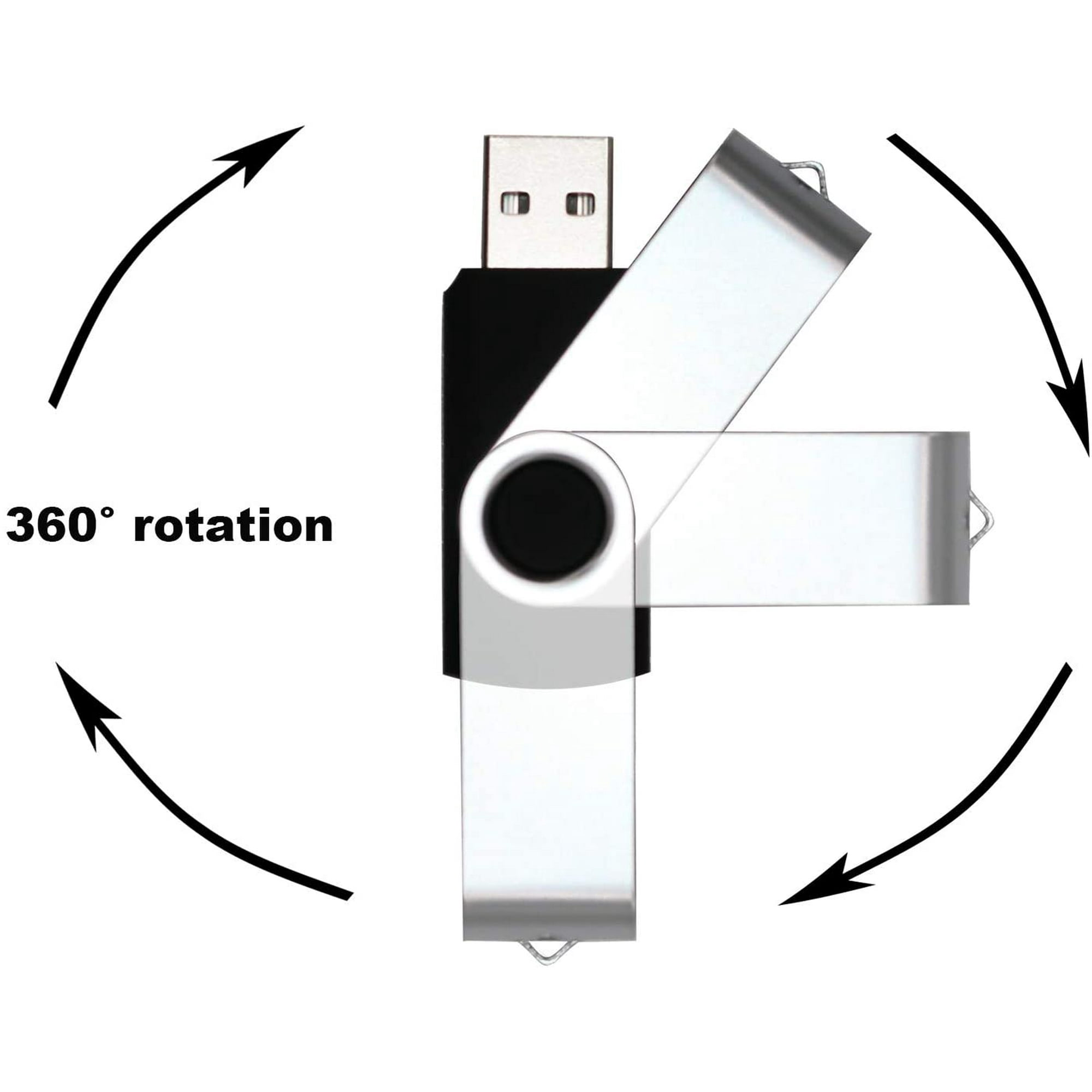 Usb Stick Flash Drive 32gb 5 Pack Usb 2 0 Thumb Drive Jump Drive Pen Drive Bulk Memory Sticks Zip Drives Swivel Design Walmart Canada