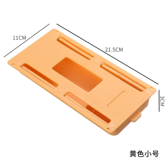 Yhmxh Under Desk Storage Drawer Punch Under-The-Table Drawer Office Storage Box Hidden Paste Style Organization and Storage Home Decor