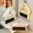 thumbnail image 6 of Portable Hand Broom and Dustpan Set, Interesting Small House Design Portable Mini Broom and Dustpan Set, Lightweight Dust Pan and Brooms for Desktop Kitchen Small Space Cleaning(Pink+yellow), 6 of 8