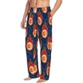 thumbnail image 2 of Xecao American Football and Fire Flames Men's Straight Lounge Pajama Pants: The Ultimate in Comfortable Sleepwear, 2 of 9