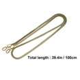 MANLINGDA Bag Chain Strap Long Metal Purse Replacement DIY 100cm Flat