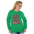 thumbnail image 4 of Xmas Joy Spirit Birth Of Jesus Christ Women Plus Size Crewneck Sweatshirt Brisco Brands 2X, 4 of 5