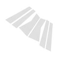 thumbnail image 1 of Pegatinas antirayaduras para pilares de puertas y molduras de ventanas, cubiertas exteriores para Acura MDX 2007-2013, tono plateado, 1 of 8