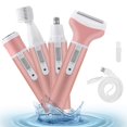 thumbnail image 1 of CHOK Tondeuse pour Poils du Nez pour Femmes Rechargeable 4 en 1 Rasoirs pour Visage pour Femmes Oreille Sourcil Bras Jambe, 1 of 7