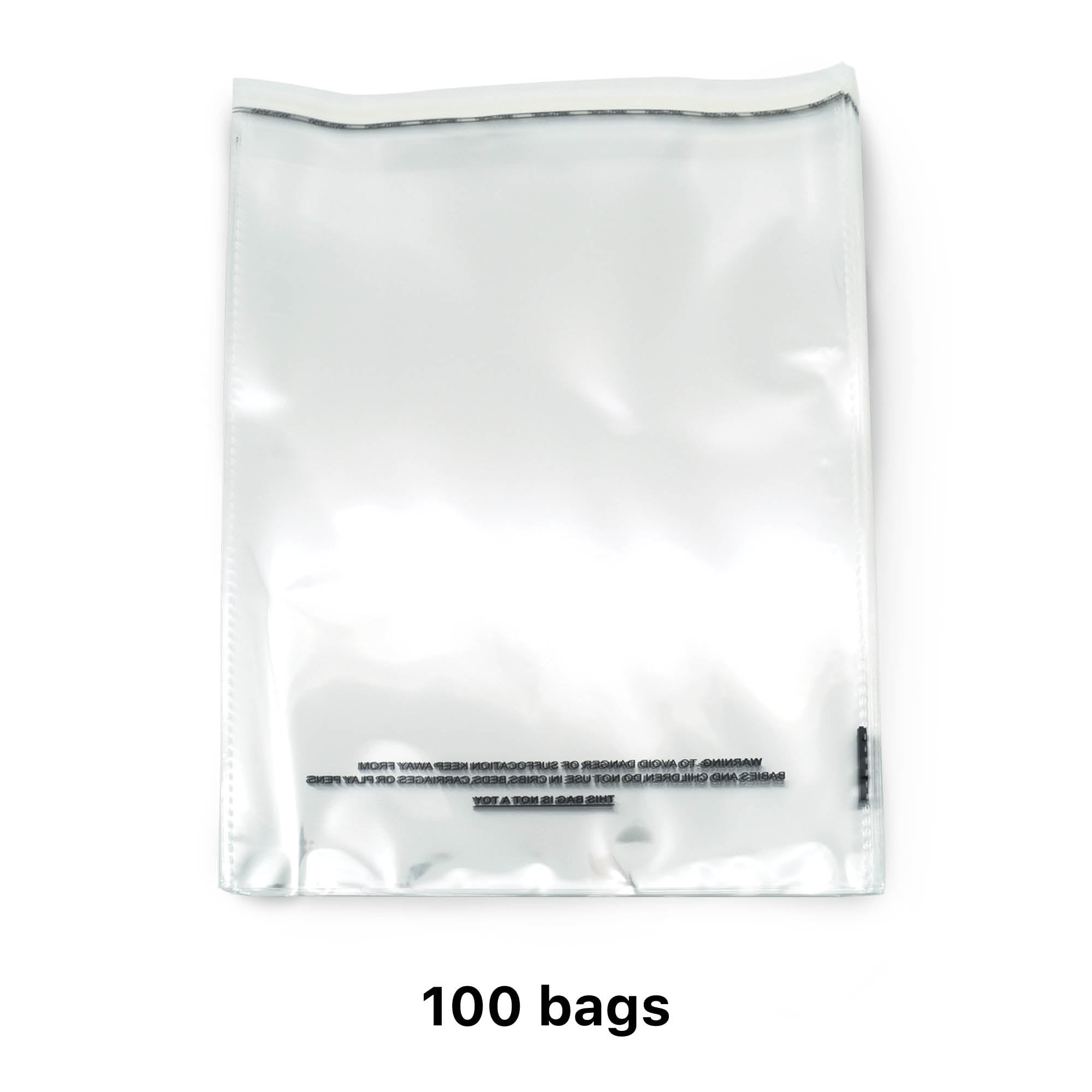 1500 14.5 x 19 Premium Clear Plastic Self Seal Lip & Tape Poly Bags 1.5 Mil