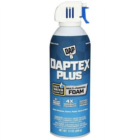 6 Pack of 12 oz DAP 18836 Daptex Multi-Purpose Foam Sealant