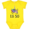 thumbnail image 3 of Inktastic Little Sister Unicorn Lil Sis Girls Baby Bodysuit, 3 of 5