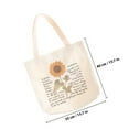 thumbnail image 6 of LOLIPPYY Floral Canvas Tote Bag Reusable Grocery Shopping Bag for Women Stylish Handbag, 6 of 7