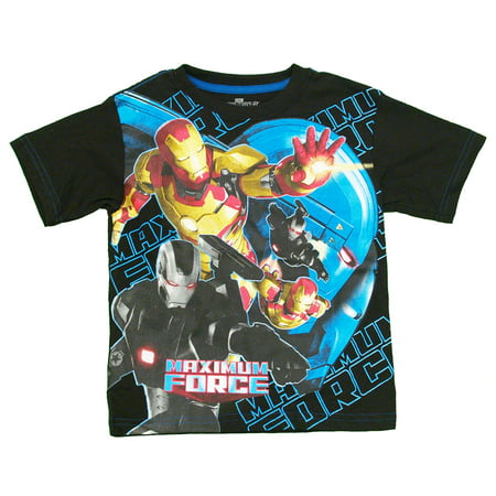 Iron Man 3 Maximum Force Marvel Comics Superhero Movie Juvenile Juvy T-Shirt (Best X Force Comics)