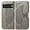 Light Grey, variant on Fashion Charming Butterfly Pattern PU+TPU Phone case with Wallet Card Holder for Google Pixel 3 4 5 6 7 A XL Pro 4G 5G Cover Skin-Friendly Shockproof Bumper(Black,Pixel 7)