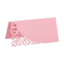 Uxcell Table Name Place Cards,50pack Favor Decor Hollow Design Seat Blank Card, Pink