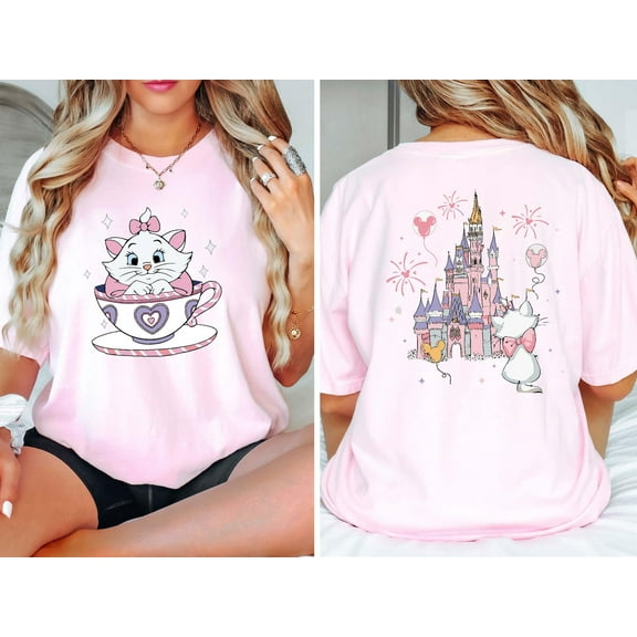 Comfort Colors The Aristocats Marie Cat Mad Tea Cup Party 2Sided T-Shirt, Disney Shirt, For Fan