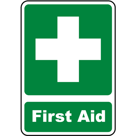First Weather Traffic Signs - First Aid Sign 12 x 18 Aluminum Sign Street Weather Approved Sign 0.04 Thickness ()