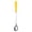 Yellow, variant on Long Handle Coffee Spoon Stainless Steel Iced Tea Spoon Dessert Stirring Spoon Ceramic Handle Mixing Spoon for Tall Glass Drinks 7 in