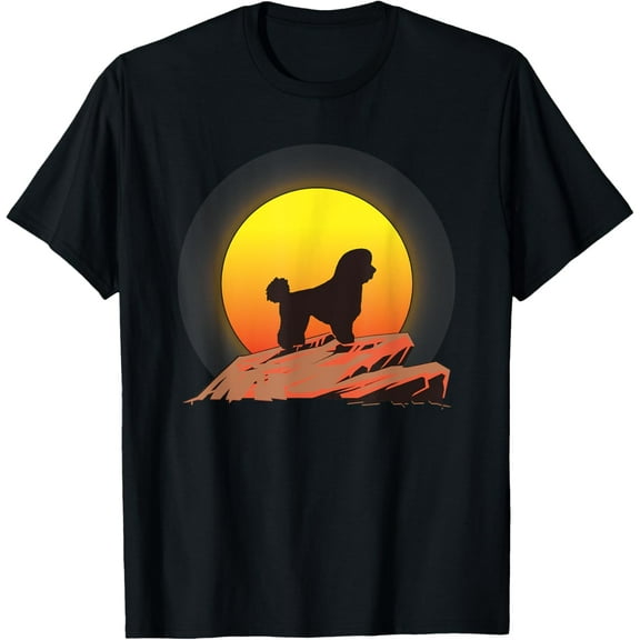 Bichon Frisé Sunrise T-Shirt men and women can wear, black, white, gifts