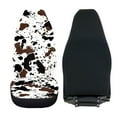 thumbnail image 4 of ZIATUBLE Cow Print Car Bucket Seats Protector Soft Car Seat Covers Front Seats Only Set of 2 Auto Interior Seat Protector Universal Fit Most Cars Women Men Car Decoration Accessories, 4 of 7