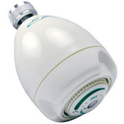 Niagara Conservation High Efficiency 2.0 GPM Earth Spa 3-Spray Showerhead in White, N2920 Fixed Shower Head