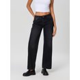 thumbnail image 4 of FOCUSNORM Pantalon en Denim pour Femmes Printemps Été Taille Basse Jambe Grand avec Multiples Poches, 4 of 9