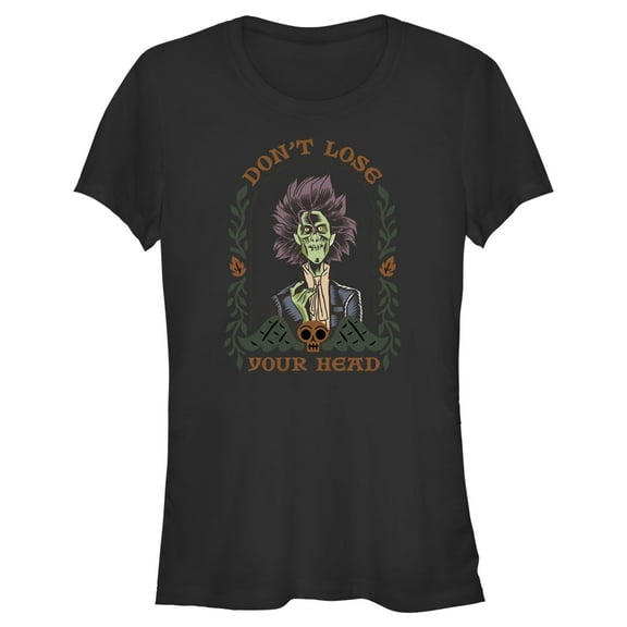 Junior's Hocus Pocus 2 Billy Zombie Lose Your Head Graphic Tee Black 2X Large