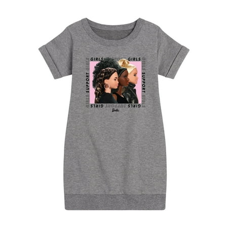 

Barbie - Girls Support Girls - Toddler And Youth Girls Fleece Dress