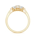 thumbnail image 3 of Rosec Jewels Cubic Zirconia Flower Engagement Ring for Women - AAAA Quality Certified - Statement Ring - with Jewelry Box, 10K Yellow Gold, US 9.00, 3 of 9