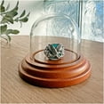thumbnail image 2 of Plymor 1.875" x 1.875" Mini Glass Display Dome Cloche (Walnut Base), 2 of 4