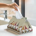 thumbnail image 5 of Goofa Christmas Card With Gnomes Pattern Triangle Square Tissue Box Cover, Modern PVC Leathe Facial Paper Holder,Decorative Holder/Organizer for Bathroom Vanity Countertop, 5 of 9