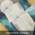 thumbnail image 5 of Teal Yellow Rhombus Decorative Pillowcase 20''x20'', Geometric Abstract Art Throw Pillow Covers Soft Cushion Case for Couch Sofa Bedroom Living Room, Pillowcase Boho Decor, 5 of 8