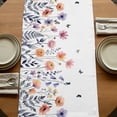 thumbnail image 5 of Table Runners 90 Inches Long Dress Scarves, Spring Floral Farmhouse Coffee/Dining/Kitchen Table Runner for Living Room, Elegant Pastoral Flowers Botanical 13x90 Inch, 5 of 9