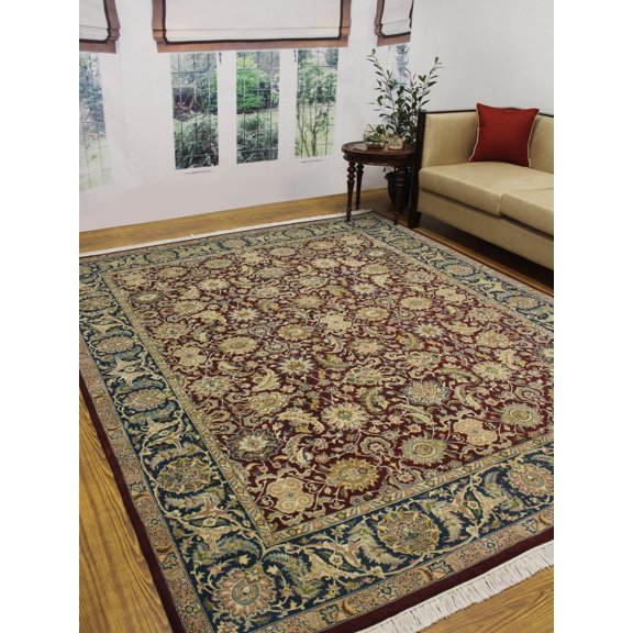 Wali Agra Red/Blue Rug, 8'0" x 9'10"