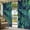 teal green, variant on Tropical Plants Outdoor Curtains for Patio Waterproof, Grommet Outdoor Privacy Panels, Summer Watercolor Teal Green Palm Leaves Weatherproof Outside Curtains for Porch/Cabana 54"Wx95"L, 1 Panel