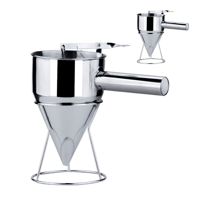 Baking Funnel,Stainless Steel Pancake Batter Stainless Steel Funnel Batter Dispenser Funnel Dependable Performance