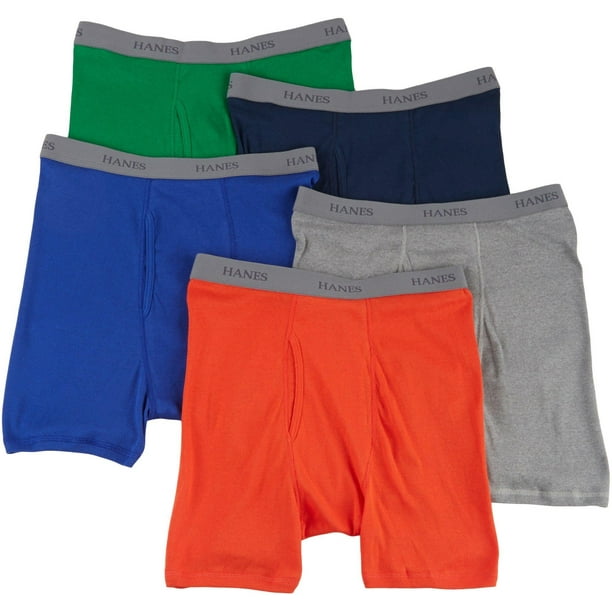 Hanes Hanes Mens 5pk. Solid Tagless Boxer Briefs