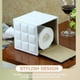 thumbnail image 2 of Soporte para caja de pañuelos de papel para coche, soporte para toallas de papel, soporte de cuero blanco, 2 of 6