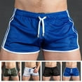 thumbnail image 6 of Men Casual Gym Fitness Training Shorts Sexy Mesh Breathable Sports Beach Trunks, 6 of 7