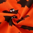 thumbnail image 5 of HILEELANG Toddler Boy Orange Sweatshirts Halloween Bat Printed Crewneck Long Sleeve Pullover Cotton Top Sweater Shirts 2T, 5 of 5