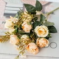 thumbnail image 3 of Coofit 2PCS Artificial Rose Flower Lifelike Decorative Faux Flower Silk Rose with Stem, 3 of 10