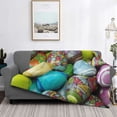 thumbnail image 2 of Naloa Easter Egg1 Flannel Blankets - Thick and Warm Blanket for Winter, Soft Fuzzy Plush King Blanket for All Seasons60"x50", 2 of 6