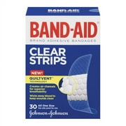 Band-Aid Comfort-Flex Clear Adhesive Bandages, All One Size - 30 Ea
