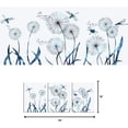 thumbnail image 5 of Abstract Blue Dandelion with Dragonfly Canvas Wall Art Decor Flowers Still Life Painting Prints Ready to Hang for Modern Living Room Bedroom Office Decoration, 5 of 6