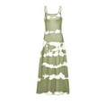 thumbnail image 4 of Summer Saving Wycnly Dresses for Women 2024 Plus Size Spaghetti Strap Beach Boho Camisole Long Dresses Sleeveless V-Neck Striped Print Summer Maxi Sun Dress Beige S Up to 65% off, 4 of 5