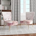 thumbnail image 4 of Designart "Indigold Shabby Peonies Pink" Upholstered Farmhouse Accent Chair - Arm Chair, 4 of 5