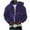 Purple Hoodie Athletic Jacket for Men, variant on HOOMEUMY Mens Hoodie Athletic Jacket Zipper Design Casual Workout Drop Shoulder Clothes Fashion 2025 Trendy Classic Solid Coat Front Open Jacket Khaki XL